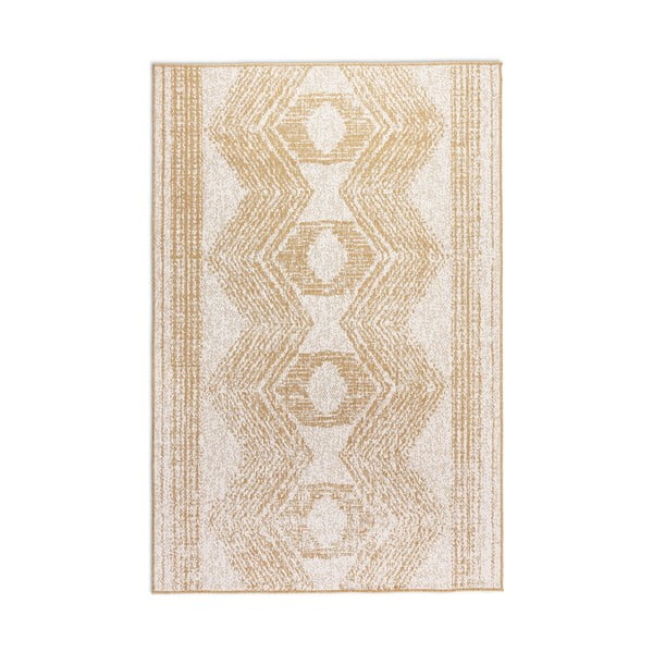 Okkersárga-krémszínű kültéri szőnyeg 80x150 cm Gemini – Elle Decoration