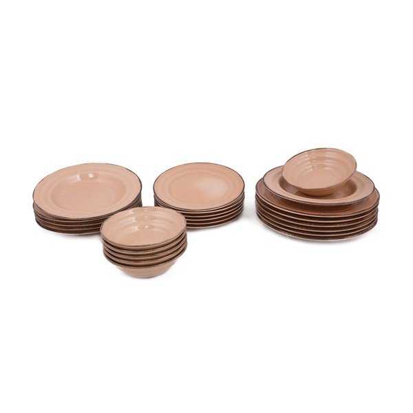 Basis 24 db-os narancssárga porcelán étkészlet - Kütahya Porselen-image-3