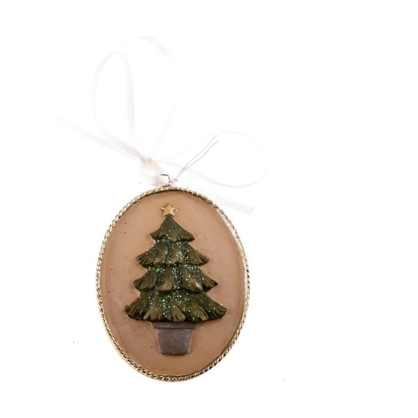 Karácsonyfa motívumos függődísz, 5,5 cm - Dakls