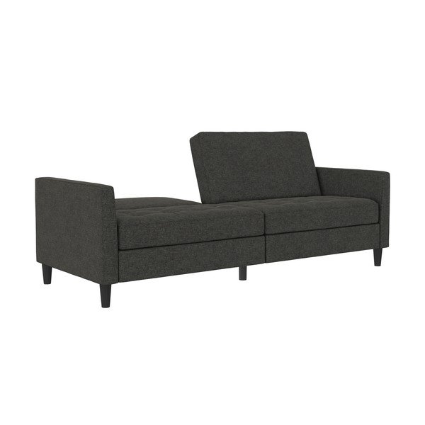 Sötétszürke bársony kanapé 207 cm Presley – Støraa-image-1
