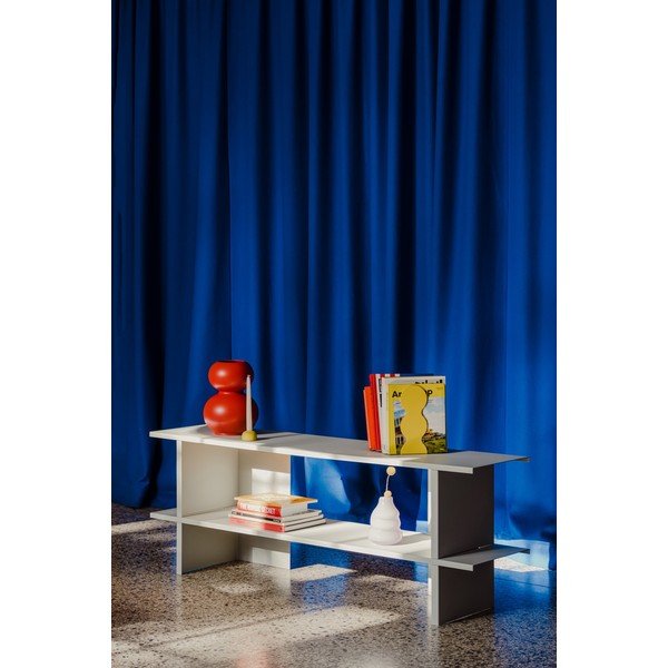 Világosszürke fém polcos állvány 160x57x37 cm Hes – noo.ma-image-4