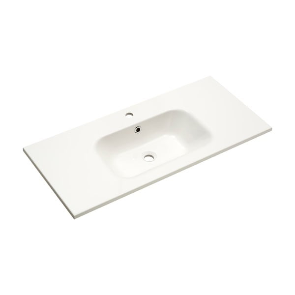 Fehér öntött márvány mosdókagyló 101x46 cm Set 923 - Pelipal