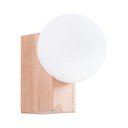 Fehér-natúr színű fali lámpa ø 12 cm Solum – Sollux