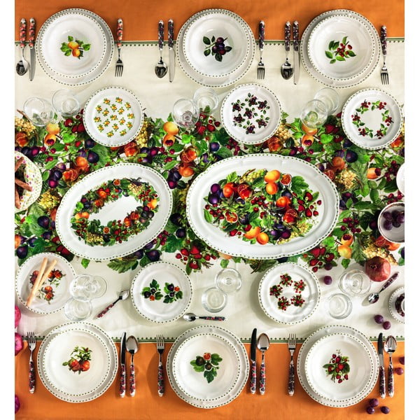 Le Primizie 18 db-os porcelán tányér készlet - Brandani-image-1