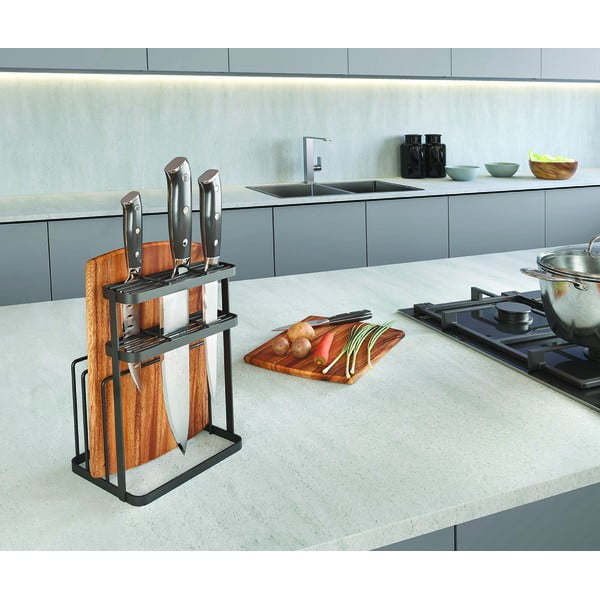 Rozsdamentes acél konyhai eszköztartó állvány Tokyo Lava – Metaltex-image-3