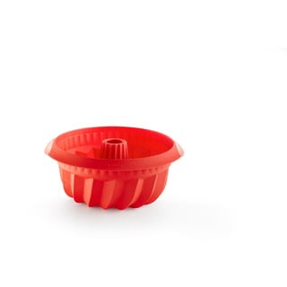 Piros szilikon kuglóf sütőforma, ⌀ 22 cm - Lékué