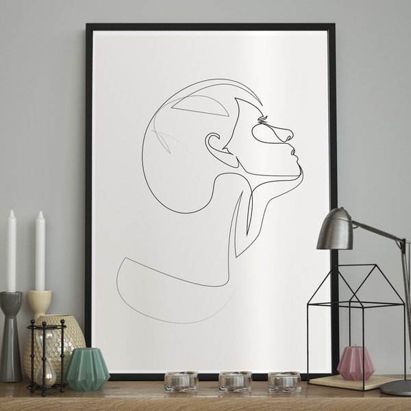 Kép 40x50 cm Sketchline Face – DecoKing-image-2