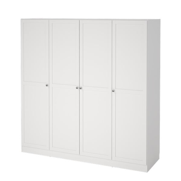 Fehér ruhásszekrény 195,5x200 cm Billund – Tvilum-image-4