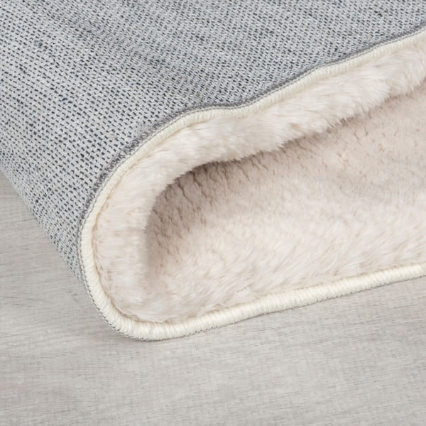 Krémszínű szintetikus szőrme szőnyeg 160x230 cm Faroe Wool Look Fur – Flair Rugs-image-2