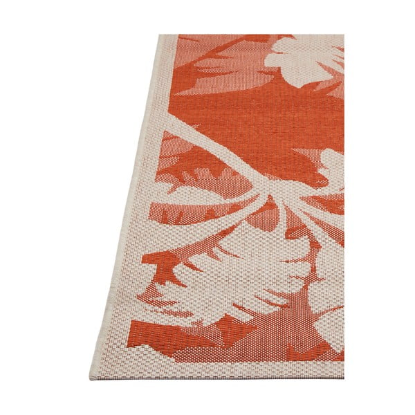 Palms narancssárga-bézs kültéri szőnyeg, 135 x 190 cm - Floorita-image-1