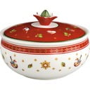 Piros-fehér porcelán cukortartó karácsonyi motívummal - Villeroy & Boch
