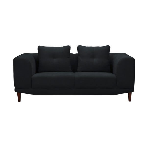Sigma fekete kétszemélyes kanapé - Windsor & Co Sofas