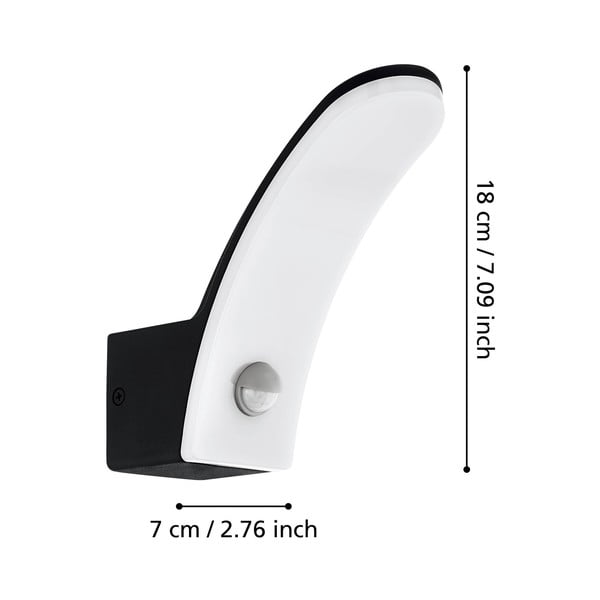 LED fali kültéri lámpa (magasság 18 cm) FIUMICINO – EGLO-image-2