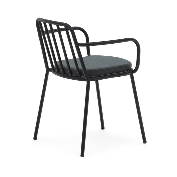 Fekete fém kerti szék Bramant – Kave Home-image-3