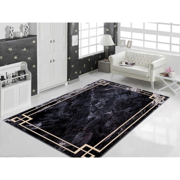 Willow fekete szőnyeg, 160 x 230 cm - Vitaus-image-1