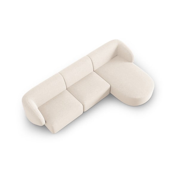 Krémszínű sarokkanapé (jobb oldali) Shane – Micadoni Home-image-3