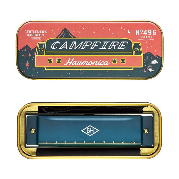 Kék harmonika fémdobozban - Gentlemen's Hardware-image-1