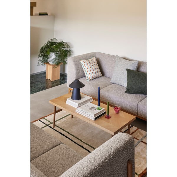 Tárolóasztal tölgyfa dekorral 35x35 cm Straight – Hübsch-image-4