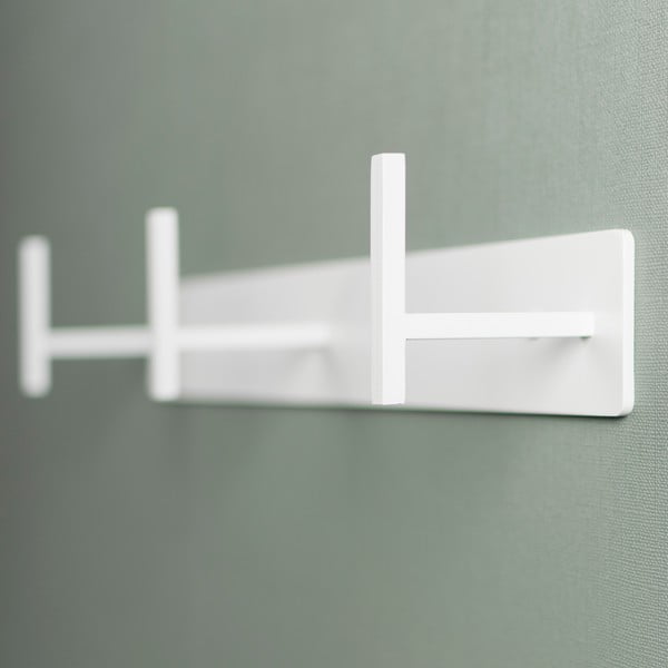 Fehér fém fali fogas 44 cm Chapman – Spinder Design-image-3