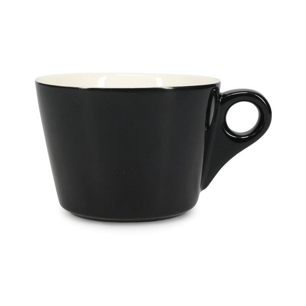 Fekete porcelán csésze lattéhoz 280 ml Barista – BonBistro