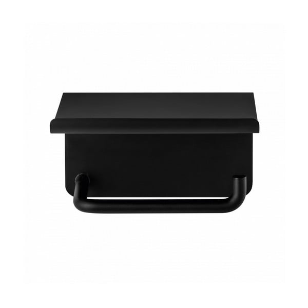 Fekete fali rozsdamentes acél WC-papír tartó Modo – Blomus-image-1