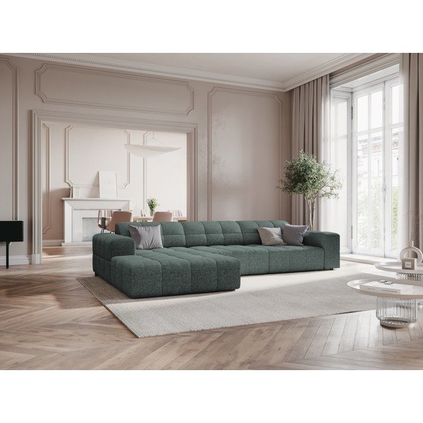 Türkiz sarokkanapé (bal oldali) Chicago – Cosmopolitan Design-image-1