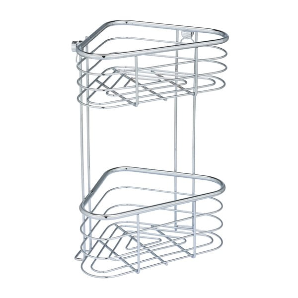 Trestina ezüstszínű sarok zuhanypolc, 25 x 35 cm - Wenko-image-3