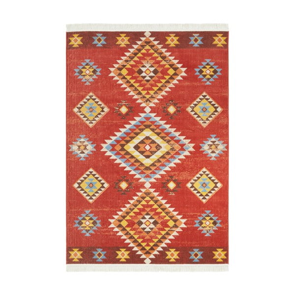 Piros szőnyeg újrahasznosított pamuttal, 200 x 290 cm - Nouristan