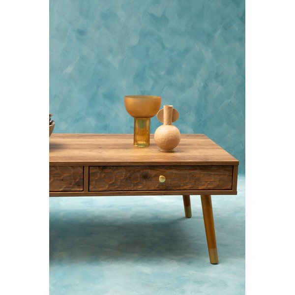 Sötét natúr színű dohányzóasztal 59x110 cm Frida – Premier Housewares-image-3