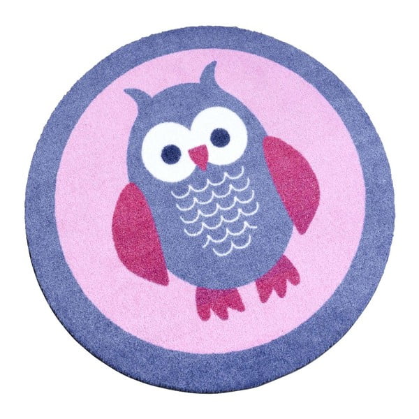 Owl rózsaszín gyerekszőnyeg, ⌀ 100 cm - Zala Living