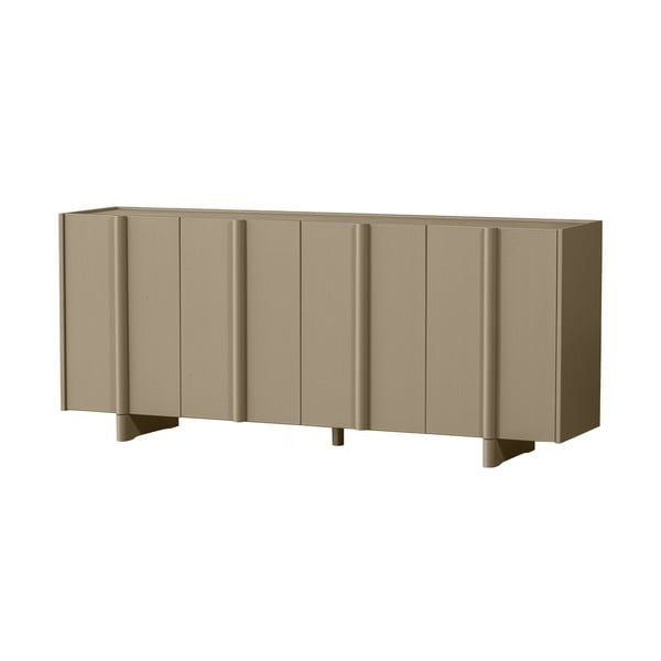 Bézs alacsony borovi fenyő komód 200x85 cm Basu – WOOOD-image-3