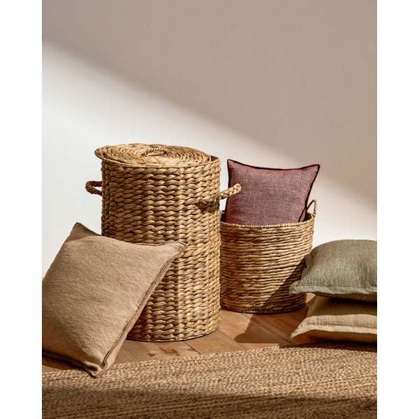 Natúr színű vízijácint szennyeskosár Yessira – Kave Home-image-2