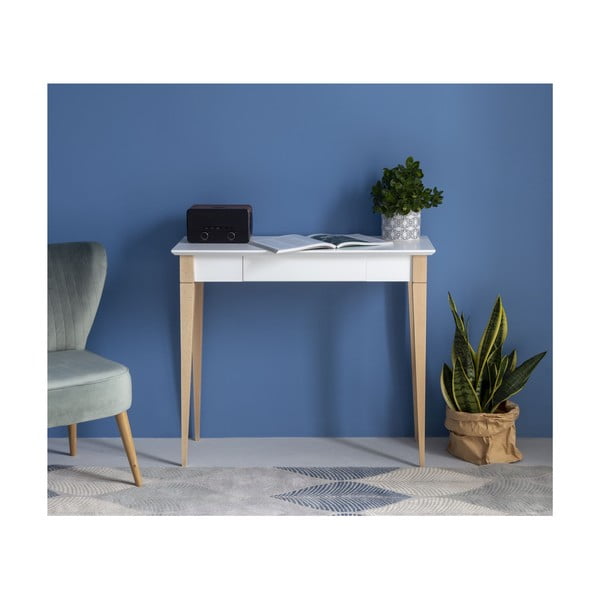Mimo fehér íróasztal, hosszúság 85 cm - Ragaba-image-1