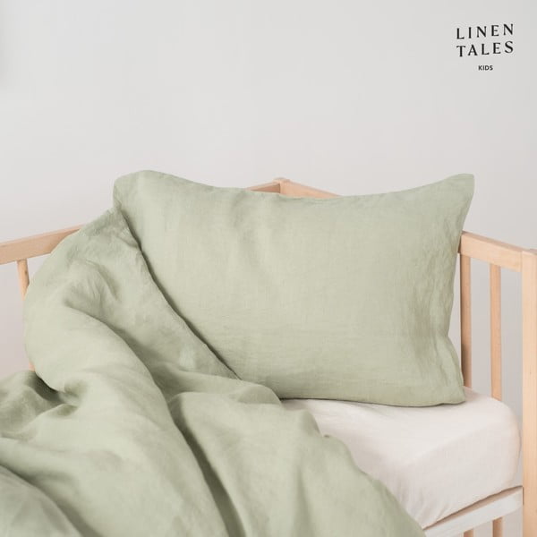 Egyszemélyes len gyerek ágyneműhuzat 140x200 cm – Linen Tales-image-1