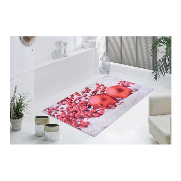 Berries piros-fehér szőnyeg, 50 x 80 cm - Vitaus