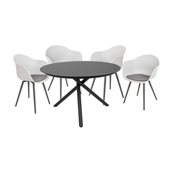 Szürke műanyag kerti szék Zara – Garden Pleasure-image-2