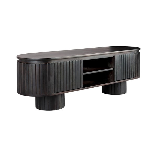 Sötétbarna mangófa TV-állvány 140x45x40 cm Kenji – Dutchbone-image-4
