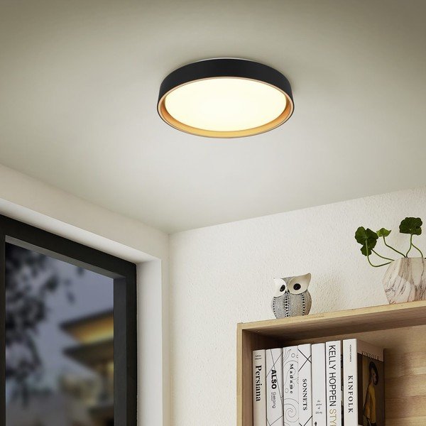 Fekete LED mennyezeti lámpa ø 40 cm Felis – Reality-image-1