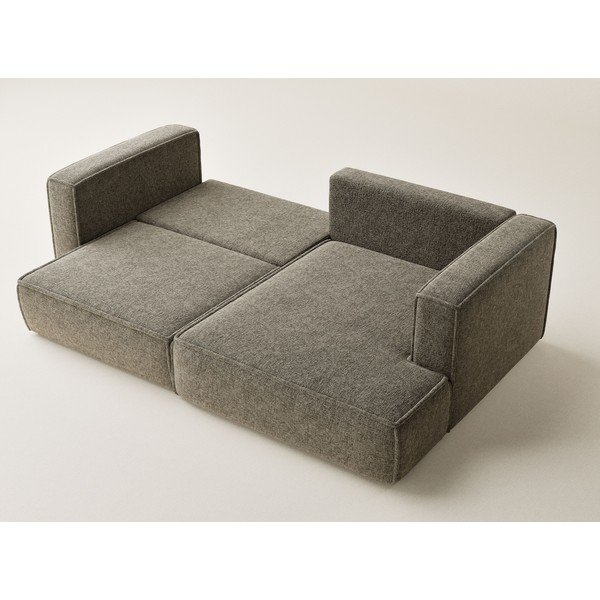 Barna zsenília kinyitható-tárolóhelyes sarokkanapé (jobb oldali-heverő résszel) Velto – Maison de Rêve-image-3