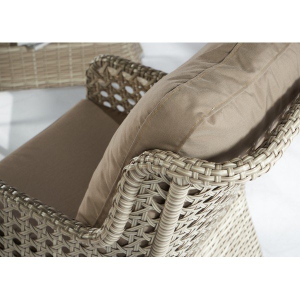 Bézs műrattan négyszemélyes kerti lounge szett Cenova – Floriane Garden-image-4