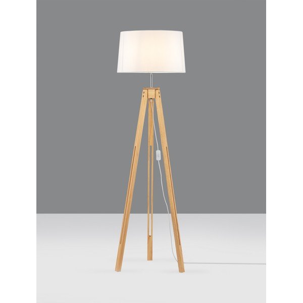 Fehér-natúr színű állólámpa (magasság 145 cm) Leroy – Nova Luce-image-4