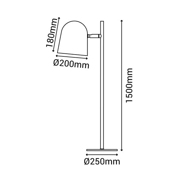 Paris fehér állólámpa, magasság 150 cm - SULION-image-4