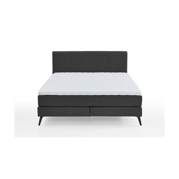 Antracitszürke boxspring ágy 160x200 cm ANCONA – Meise Möbel-image-3