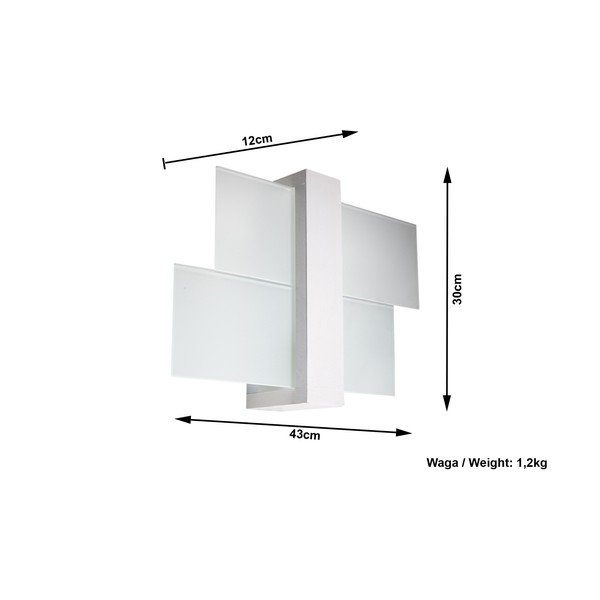 Leda fehér falilámpa - Sollux-image-2