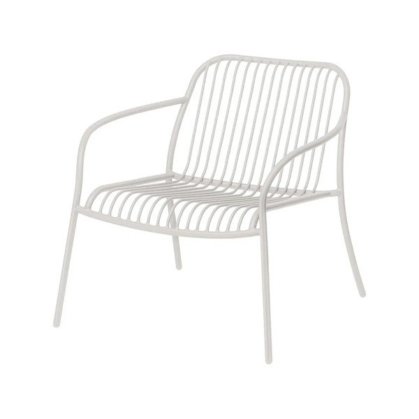 Világosszürke fém kerti fotel Yua Wire – Blomus