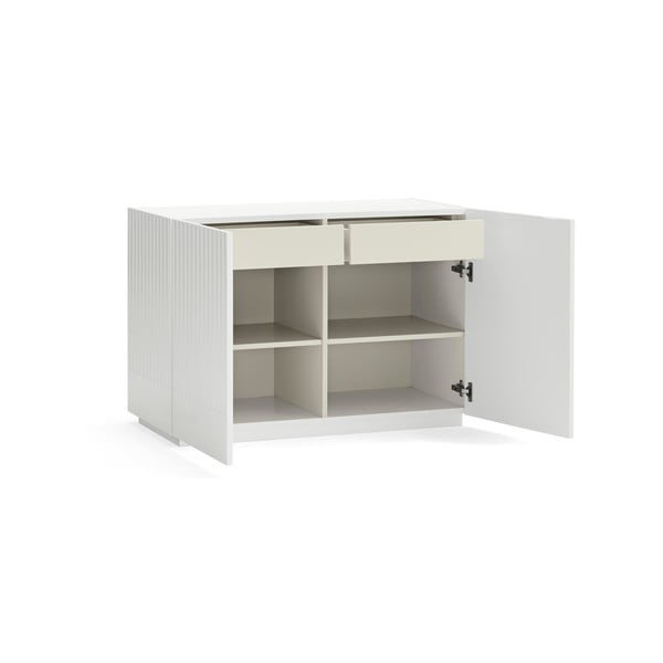 Fehér alacsony komód 100x70 cm Doric – Teulat-image-3