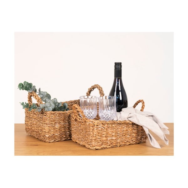 Tengerifű tárolókosár szett 2 db-os 32x23x13 cm Morella – House Nordic-image-1