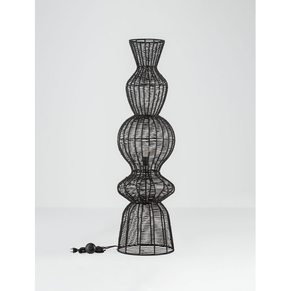 Matt fekete kötél állólámpa (magasság 136 cm) Breena – Nova Luce-image-3
