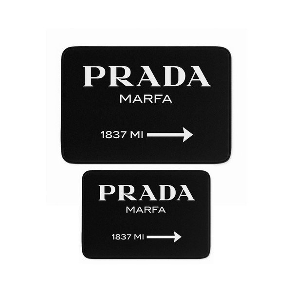 Fekete bársony fürdőszobai kilépő szett 2 db-os 60x100 cm Prada – Mila Home