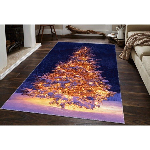 Christmas Period Lit Up Tree Outside szőnyeg, 50 x 80 cm - Vitaus-image-1